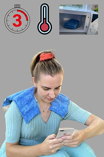 LAPENTA Çavdarlı Aromatik Omuz Yastığı Mavi