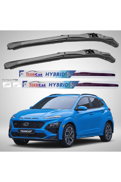 TEAMCAR Hyundai Kona (2020–2023) Υβριδικά Μάκτρα Υαλοκαθαριστήρων |   Μπροστι...