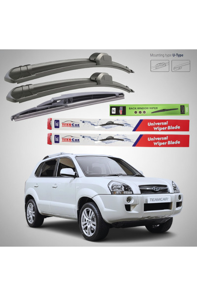 TEAMCAR Hyundai Tucson (2004–2010) Επίπεδες Υαλοκαθαριστήρες |   Πλήρες Σετ –...