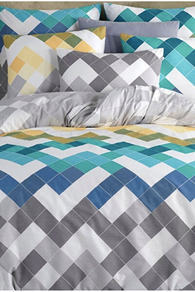 NazeninHome Σετ Παπλωματοθήκη Ranforce Larinda Διπλό 100% Βαμβακερό |   Με σε...