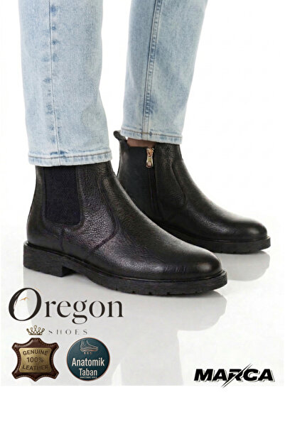 MAKRAS 101 Casual Μαύρα 100% Γνήσιο Δέρμα Ανδρικά Μποτάκια 4 Εποχών Παπούτσια...