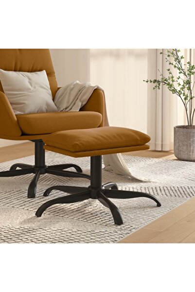 Concept Taburet, maro, 60x60x39 cm, catifea