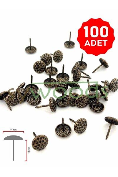 sywoods 100 Adet 11 mm Petek Kabara Raptiye Hobi Çivisi Koltuk Çanta Tasarım ...