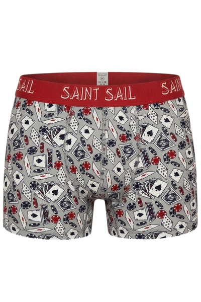 Saint Sail Ανδρικά βαμβακερά μποξεράκια με σχέδια καζίνο και πόκερ