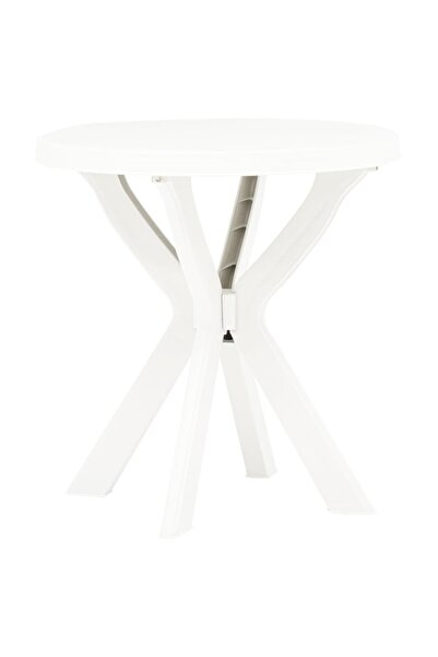 Concept Masă de bistro, alb, Ø70 cm, plastic