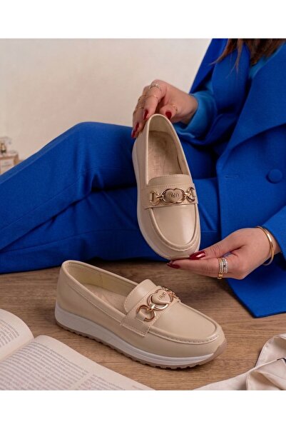 Nubbock Γυναικείες Κρεμ Ορθοπεδικές Μπαλαρίνες με Κρεμ Πόρπη σε Σχήμα Καρδιάς...