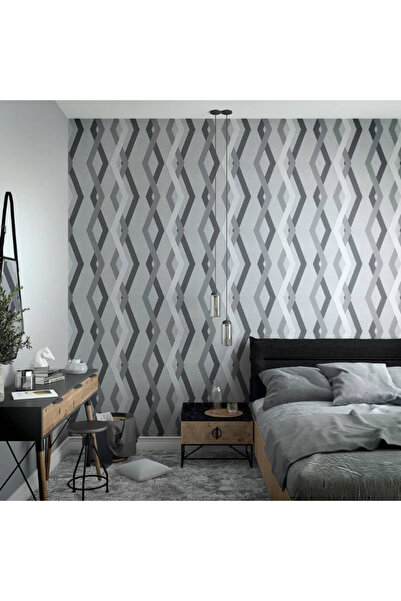 Noordwand Tapet "Topchic Graphic Lines Diamonds", gri și negru