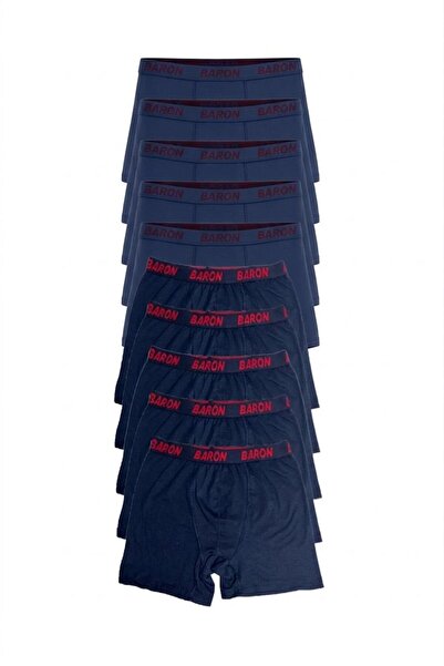 MODA YILDIZ 10 Τεμάχια Οικονομικά Σορτς Μπόξερ Λύκρα Ινδιγκο Μπλε-Ναυτικό Μπλ...