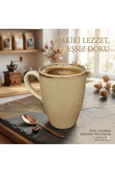 Altijara Kupa Bardak Fincan Porselen Kahve Kupa Bardak 250ml 1Adet