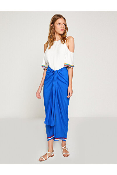 Koton Γυναικεία Μπλε Φούστα 8yak78027bw