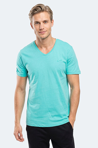 Slazenger Ανδρικό T-shirt Sargon Σκούρο πράσινο St10te112