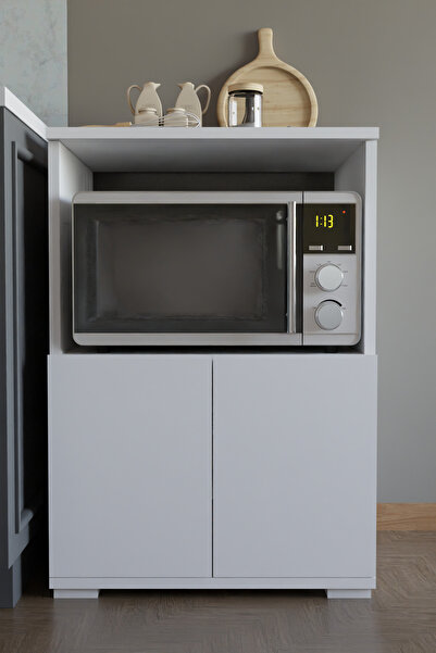 DEKOZUM MİCROCHEF Mikro Dalga Fırın Dolabı Çok Amaçlı Mutfak Dolabı Set Altı ...