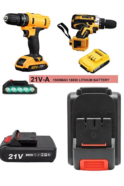 Depolife Şarjlı Matkap Testere makine Yedek Batarya 21V Li-ion Şarjlı Matkap ...