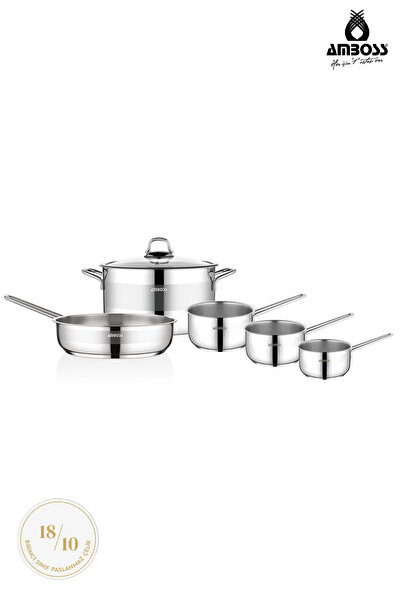 Amboss Σετ μαγειρικών σκευών Saturn 6 τεμαχίων από ανοξείδωτο ατσάλι, συμβατό...
