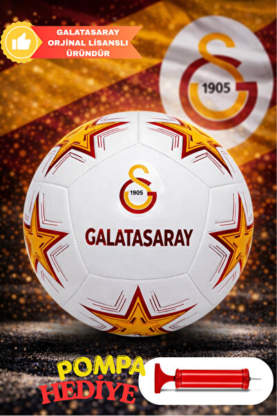 Galatasaray Orjinal Futbol Topu Lisanslı Yıldız Model