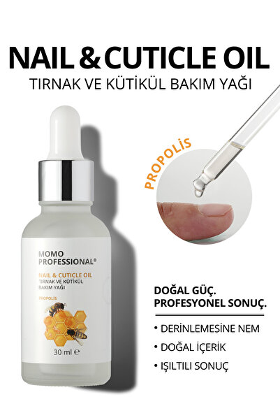 MOMO professional Propolis Özlü Tırnak ve Kütikül Bakım Yağı, Güçlendirici ve...