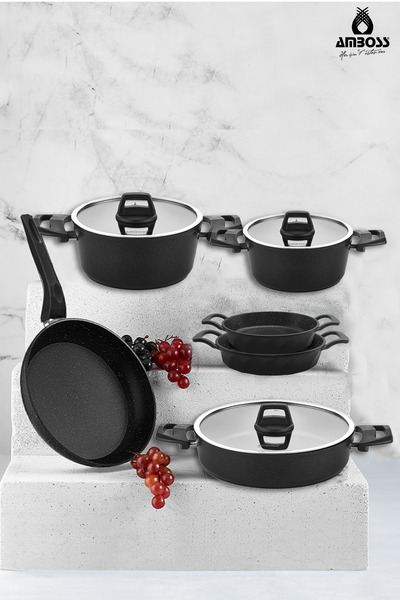 Amboss Cosmos 9 Piece Titanium Coated Cookware Set