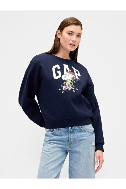 GAP Kadın Lacivert V-3PL- Snoopy