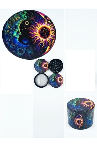 BGA Limited Edition 50mm Grinder Spice Grinder Mill Thick Metal with Pollen Tray 4-Layer Bg-133