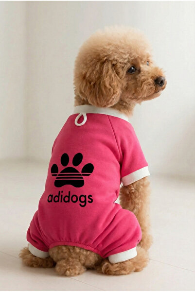 MPZ Pets زي وثوب للقطط والكلاب - بذلة وردية بأربعة أرجل من Adidogs