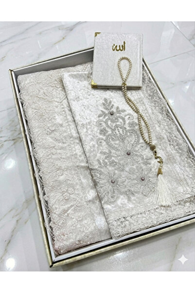 CONSTRAİN Σετ χαλιού προσευχής, πακέτο προίκων, βελούδινο σετ με κορδόνια για...