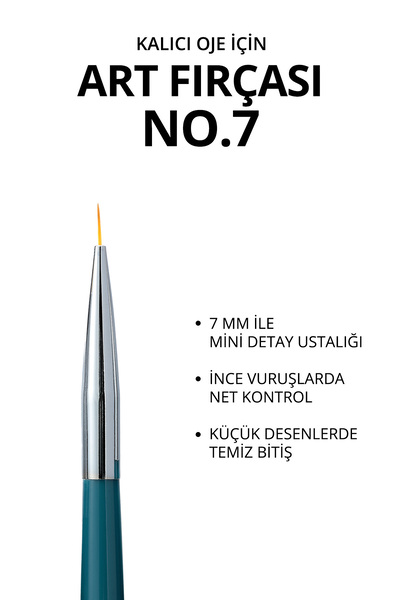MOMO professional Kalıcı Oje Fırçası Kıl Ucu, 7 mm