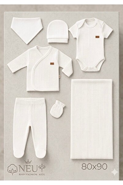 NEU KİDS- Raporlu 7'li set hastane çıkışı yenidoğan pamuklu