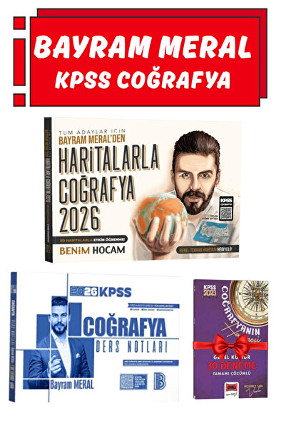 Panem Yayınları Benim Hocam Yayınları 2026 KPSS Bayram Meral Haritalarla Coğr...