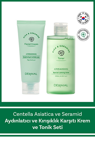 Dermal Cıca X Mide Centella Asiatica Özlü Yüz Kremi ve Tonik