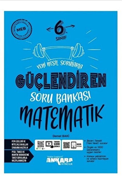 Ankara Yayıncılık Ankara Yayınları 6. Sınıf Matematik Güçlendiren Soru Bankası
