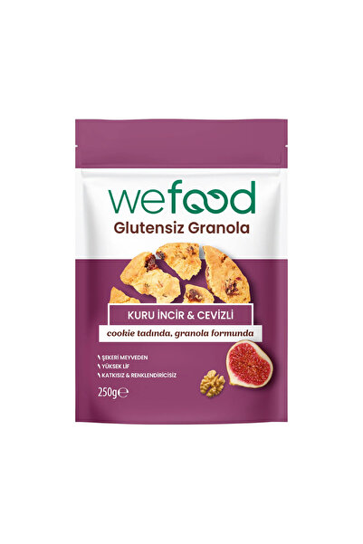 Wefood Glutensiz Granola Kuru İncir & Cevizli 250 gr