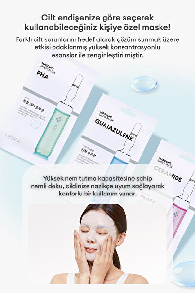 Missha Hyalüronik Asit İçerikli Nemlendirici Maske Mascure Hydra Solution Sheet Mask Hyaluronic Acid