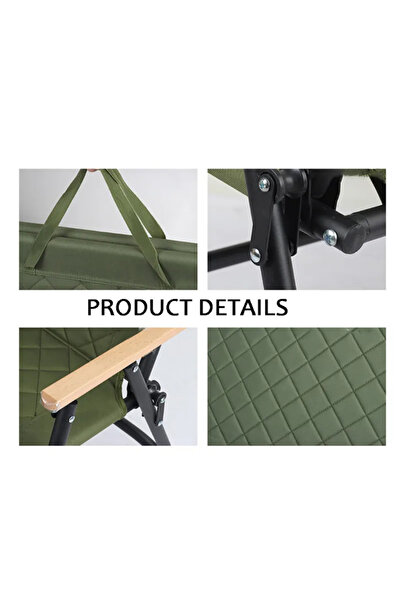 AutoFamily AUTO FAMILY Foldable Outdoor Camping Chair Black– 2 seater Chair Outdoor, portable camping chair