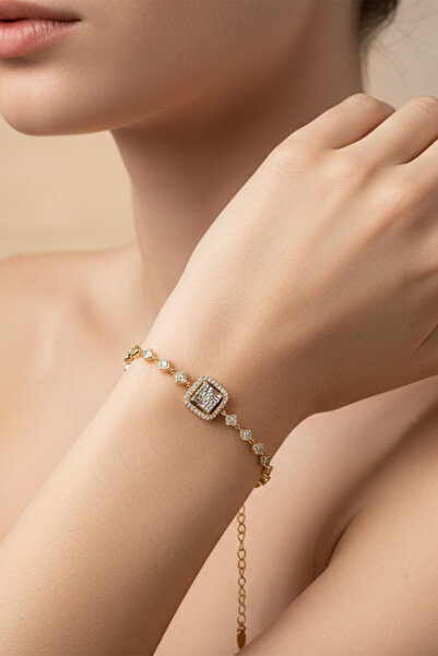 XUPING JEWELRY سوار من الزركون على شكل حجر الباجيت من ستايل إنساي/شوبينج للمج...