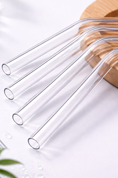 omilife Termosilikat Isıya Dayanıklı Cam Pipet Sıcak Soğuk İçecek Bardak Pipeti