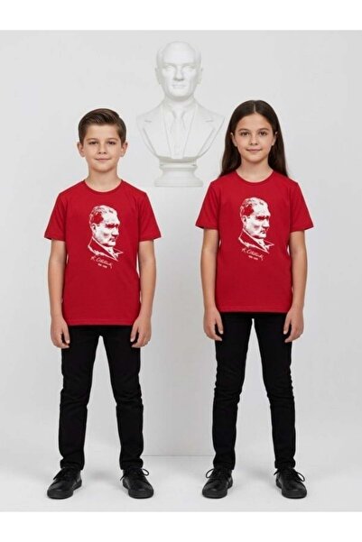 Zekids Παιδικό μπλουζάκι με στάμπα Ατατούρκ με μισό μανίκι