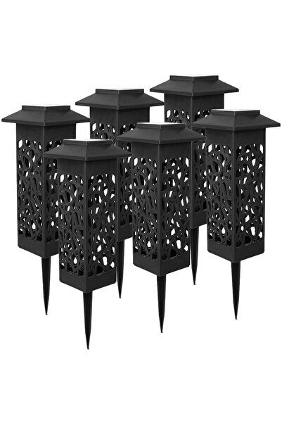 Bibilel Σετ 6 Ηλιακών Λαμπτήρων LED, Τύπου Φαναριού, για Κήπο, 0.2 W, Bibilel...