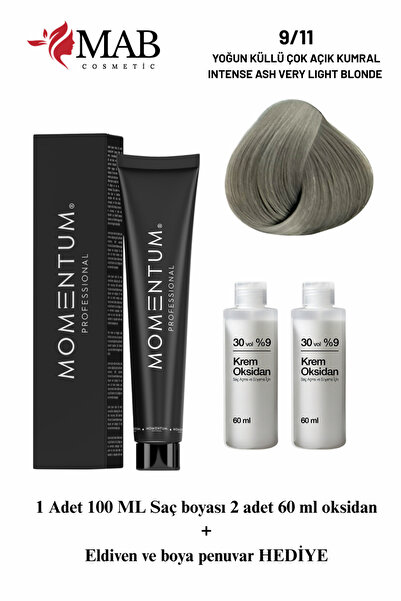 Momentum Profesyonel Saç Boyası 100ML 8.11 Yoğun Küllü Açık Kumral