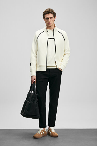 Lufian Ανδρικό παντελόνι Anton Smart Jean Slim Fit Μαύρο