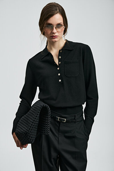 Lufian Γυναικείο πουλόβερ Laura Μαύρο