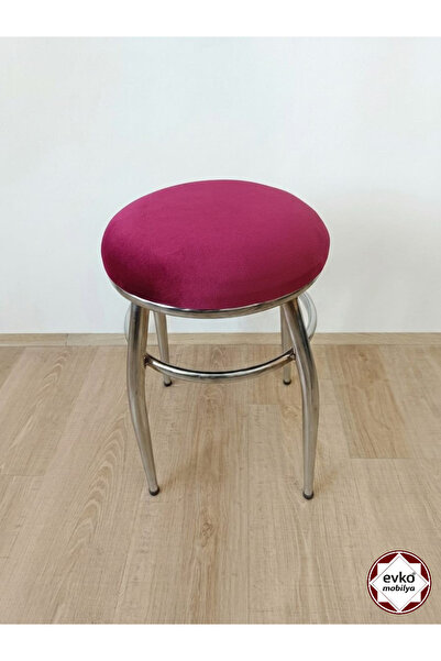 EVKO MOBİLYA Tabure, Bar Taburesi, 6 Adet Tabure, Puf, Bench, Metal Ayaklı Ta...