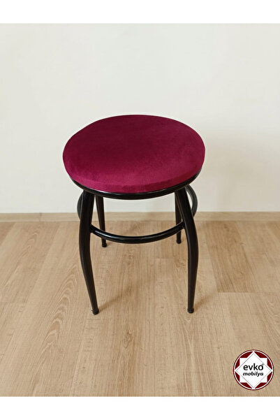 EVKO MOBİLYA Tabure, Bar Taburesi, 2 Adet Tabure, Puf, Bench, Metal Ayaklı Ta...