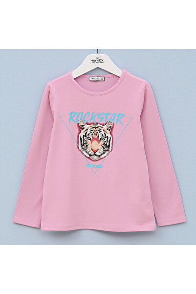 WANEX Girl's Aslan Printed Long Sleeve Slim S Single Jersey Tshirt - 31586 - ...