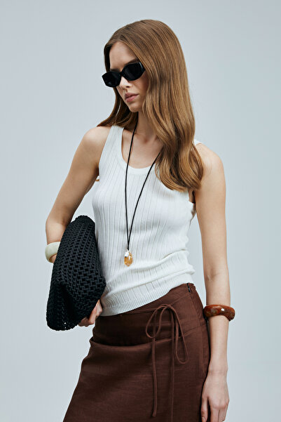 Lufian White Rayon Sweater - Fors Women's Option