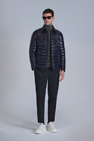 Lufian Navy Blue Slim Fit Clos Sports Men's Chino Pants