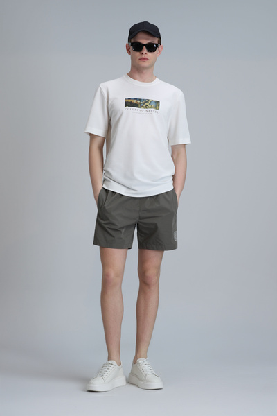 Lufian Ανδρικό σορτς κολύμβησης χακί - Aldor