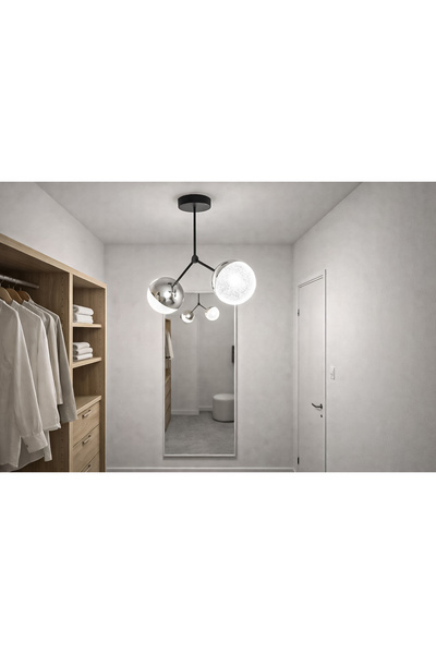 Fer Avize Focus Modern Tasarım Salon Mutfak - Cafe - Hol - Yatak Odası Krom R...