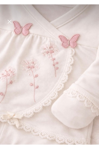Mou&Kou 100% Cotton Embroidered 5-Piece Boxed Baby Hospital Discharge Birth Gift