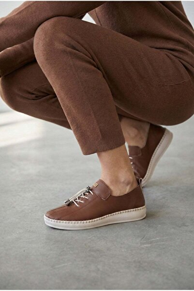 GİAMGİA STORE Γυναικεία παπούτσια casual με ελαστικές κορδέλες από δέρμα μαύρ...