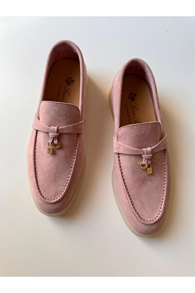 LORO حذاء PIANA SUMMER WALK LOAFER نسائي باللون الوردي